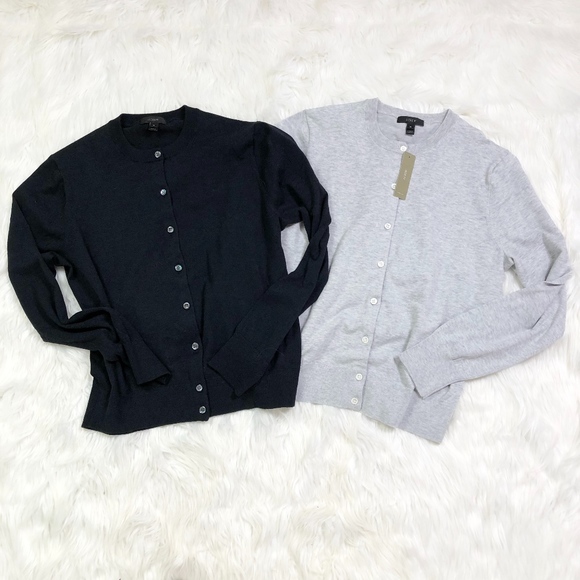 J. Crew Sweaters - NWT LOT of 2 J.Crew Cotton Jackie Cardigans!